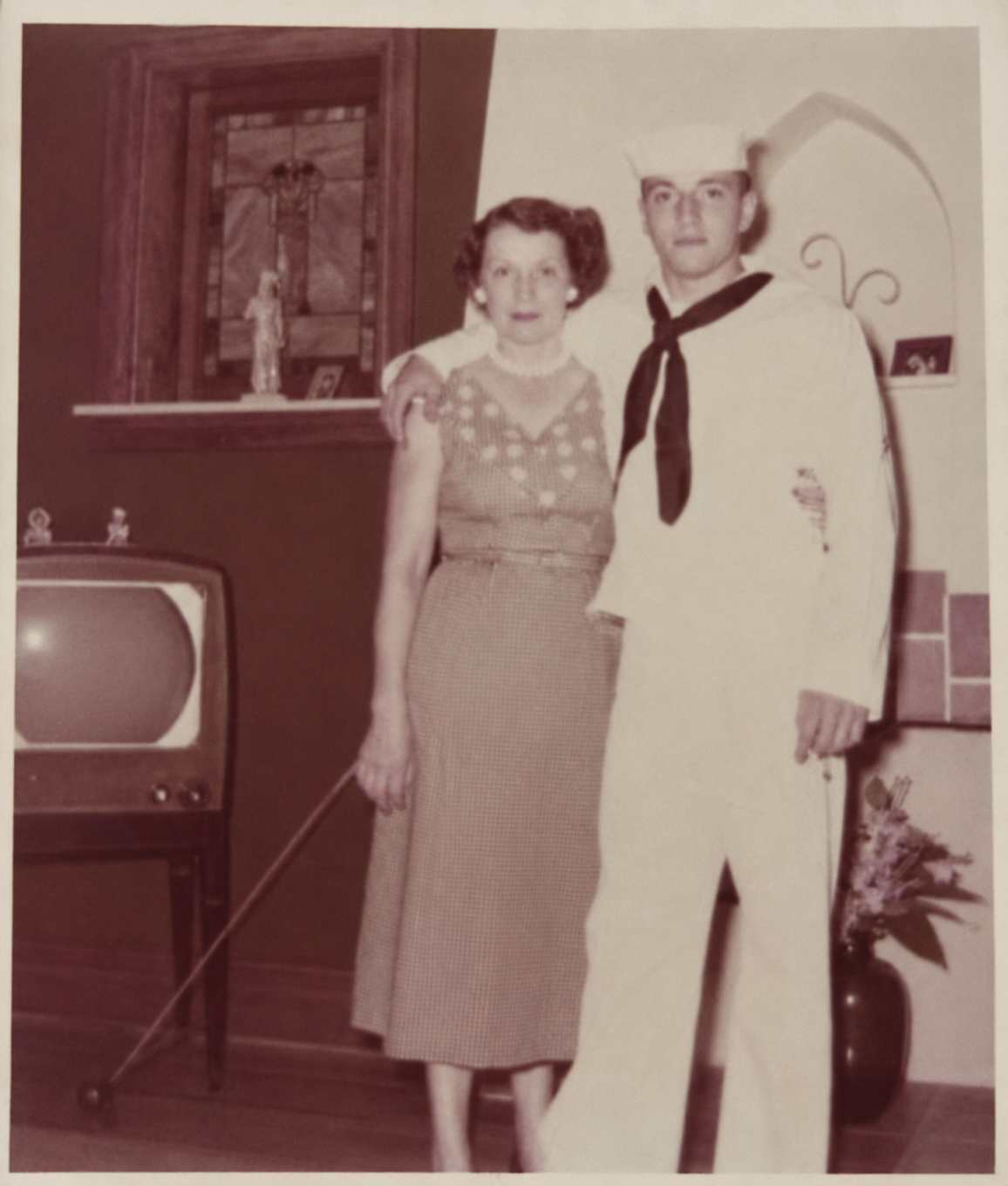 Ron in his Navy uniform